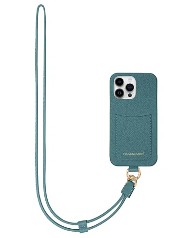 Maison De Sabre Sling Phone Case (iphone 15 Pro) In Bondi Blue