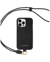 Maison De Sabre Sling Phone Case (iphone 15 Pro Max) In Black Caviar