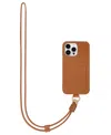 Maison De Sabre Sling Phone Case (iphone 15 Pro) In Pecan Brown