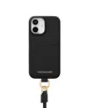 Maison De Sabre Sling Phone Case (iphone 16) In Black Caviar
