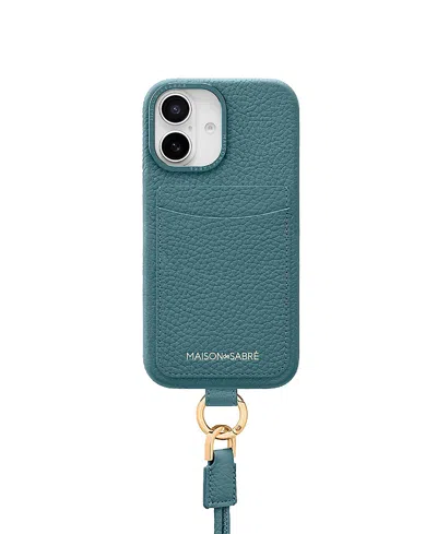 Maison De Sabre Sling Phone Case (iphone 16) In Bondi Blue