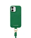 Maison De Sabre Sling Phone Case (iphone 16) In Emerald Green