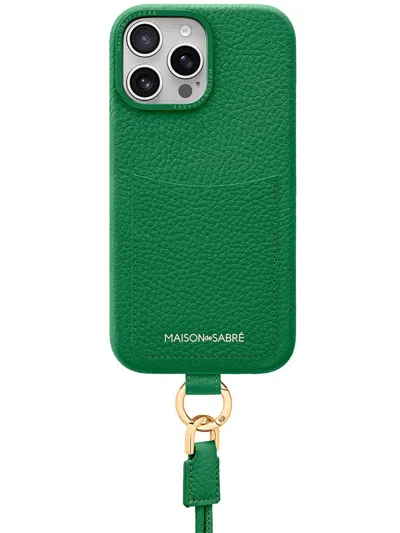 Maison De Sabre Sling Phone Case (iphone 16 Pro Max) In Green