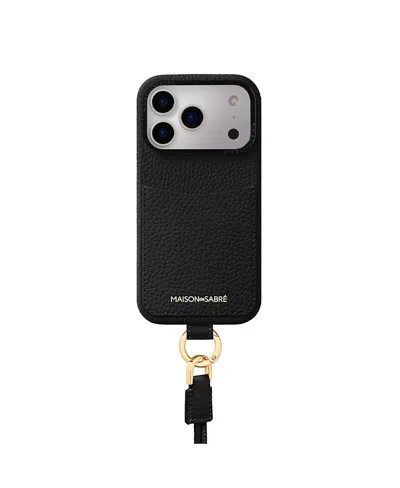 Maison De Sabre Sling Phone Case (iphone 17 Pro) In Black