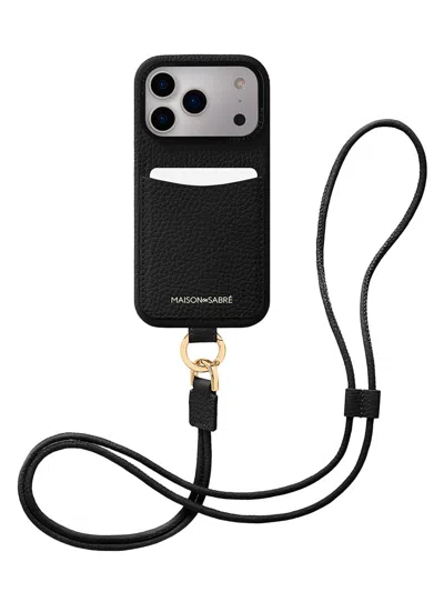 Maison De Sabre Sling Phone Case (iphone 17 Pro) In Black