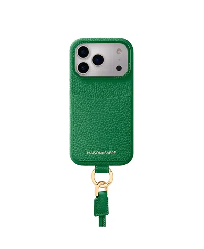 Maison De Sabre Sling Phone Case (iphone 17 Pro) In Green