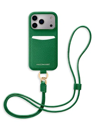 Maison De Sabre Sling Phone Case (iphone 17 Pro Max) In Green