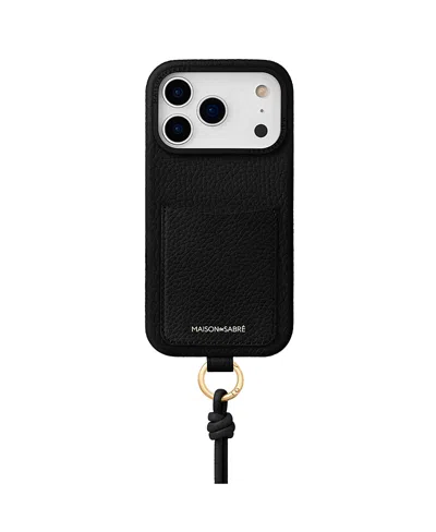 Maison De Sabre Sling Phone Case Iphone 18 Pro Max In Black