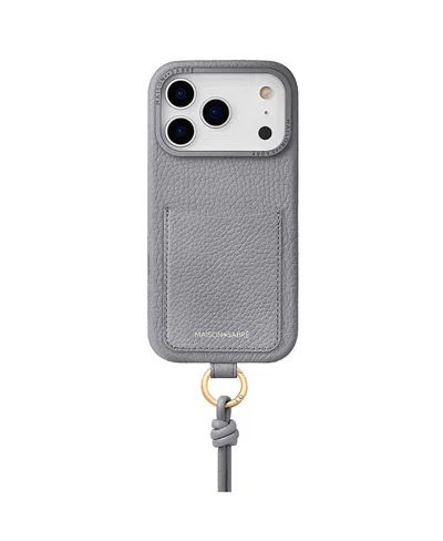 Maison De Sabre Sling Phone Case Iphone 18 Pro Max In Gray