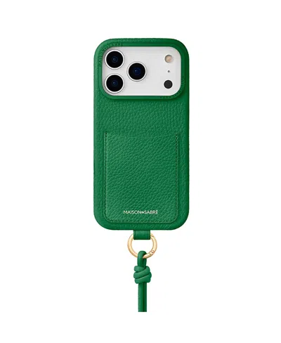 Maison De Sabre Sling Phone Case Iphone 18 Pro Max In Green