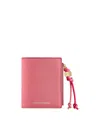 Maison De Sabre Small Leather Bifold Wallet In Pink