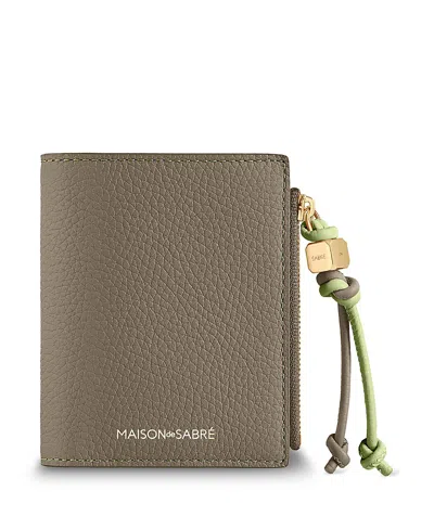 Maison De Sabre Small Leather Bifold Wallet In Brown