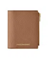 Maison De Sabre Maison De Sabré Small Leather Bifold Wallet In Sandstone Manhattan