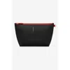 Maison De Sabre Maison De Sabré Small Leather Flaire Pouch In Rouge Noir