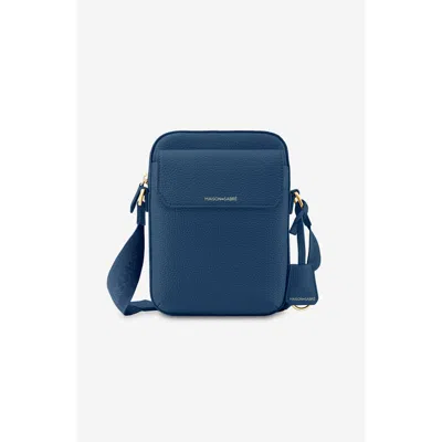 Maison De Sabre Maison De Sabré Small Leather Messenger Bag In Pacific Blue