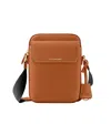Maison De Sabre Maison De Sabré Small Leather Messenger Bag In Pecan Brown