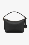 Maison De Sabre Maison De Sabré Small Leather Soft Hobo In Black Caviar