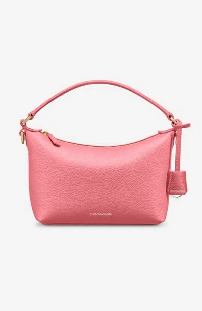 Maison De Sabre Maison De Sabré Small Leather Soft Hobo In Candy Pink