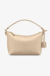 Maison De Sabre Maison De Sabré Small Leather Soft Hobo In Saharan Nude