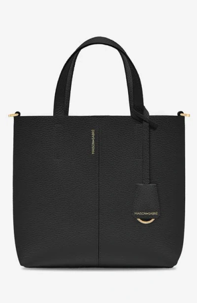 Maison De Sabre Small Grainy Leather Tote Bag In Pattern