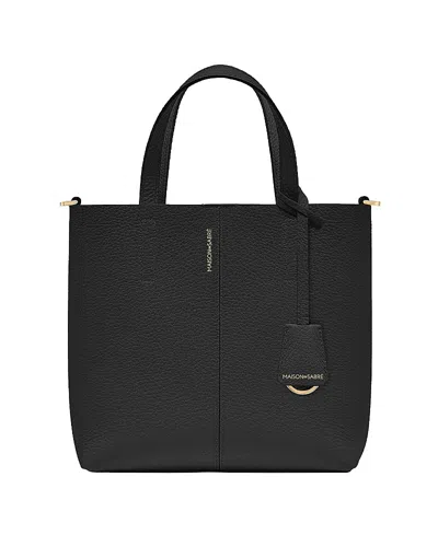 Maison De Sabre Maison De Sabré Small Leather Soft Tote In Rouge Noir