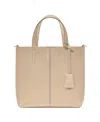 Maison De Sabre Maison De Sabré Small Leather Soft Tote In Saharan Fuchsia