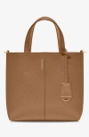 Maison De Sabre Maison De Sabré Small Leather Soft Tote In Sandstone Manhattan