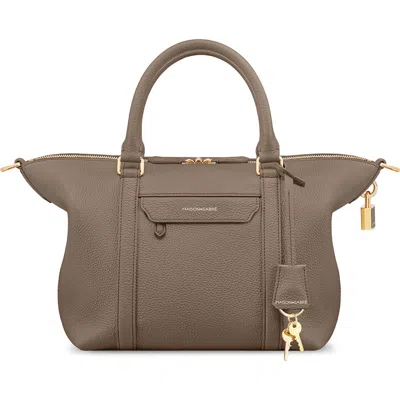 Maison De Sabre Maison De Sabré Small Leather Weekender Bag In Brown