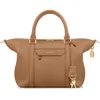 Maison De Sabre Small Leather Weekender Bag In Brown
