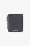 Maison De Sabre Maison De Sabré Small Leather Zip Around Wallet In Graphite Sky