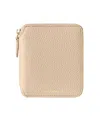 Maison De Sabre Maison De Sabré Small Leather Zip Around Wallet In Saharan Brown