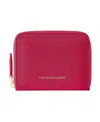 Maison De Sabre Maison De Sabré Small Leather Zipped Wallet In Shibuya Fuchsia