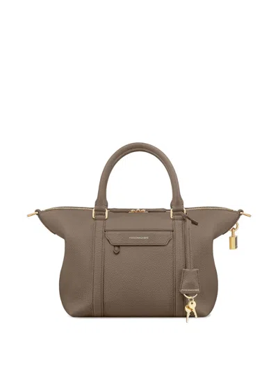Maison De Sabre Small Weekender Signature Lock Totebag In Brown
