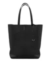 Maison De Sabre Tall Leather Soft Tote Bag In Rouge Noir