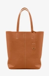 Maison De Sabre Maison De Sabré Tall Leather Soft Tote In Pecan Nude