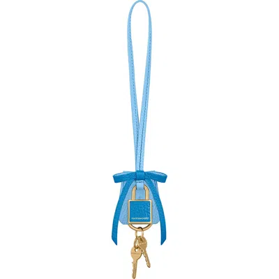 Maison De Sabre Maison De Sabré The Bow Padlock Charm In Blue
