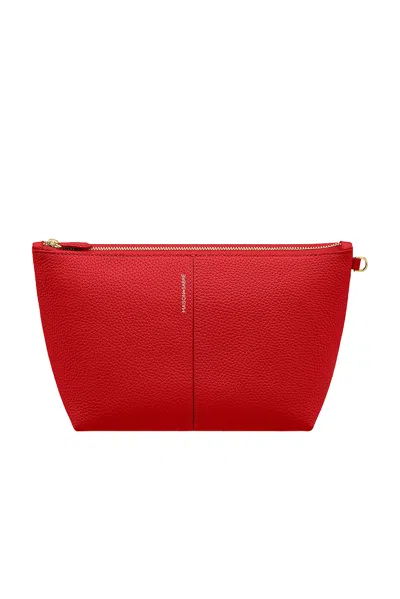 Maison De Sabre The Flaire Medium Pouch In Pomegranate Red