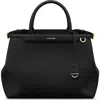 Maison De Sabre Palais Leather Large Tote Bag In Black