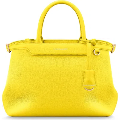 Maison De Sabre Medium Palais Leather Tote Bag In Yellow