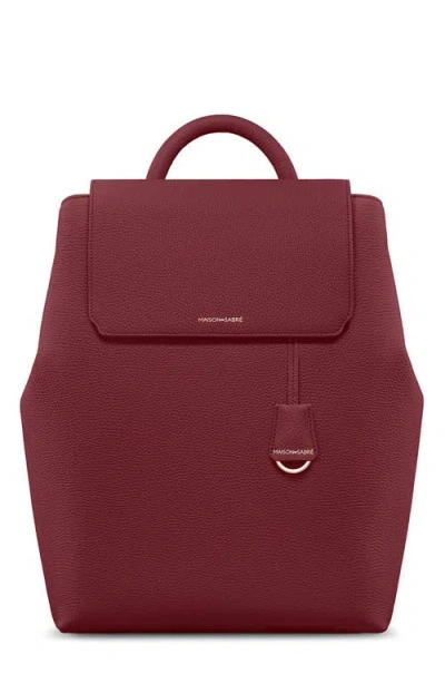 Maison De Sabre Maison De Sabré The Medium Soft Backpack In Burgundy