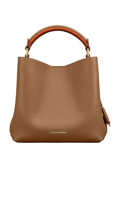 Maison De Sabre The Mini Bucket Bag In Brown