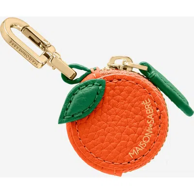 Maison De Sabre Maison De Sabré The Sabremoji Fruit Charm In Orange