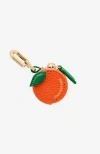 Maison De Sabre Sabremoji Fruit Charm In Orange