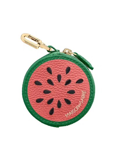 Maison De Sabre The Sabremoji Fruit Coin Purse In Green