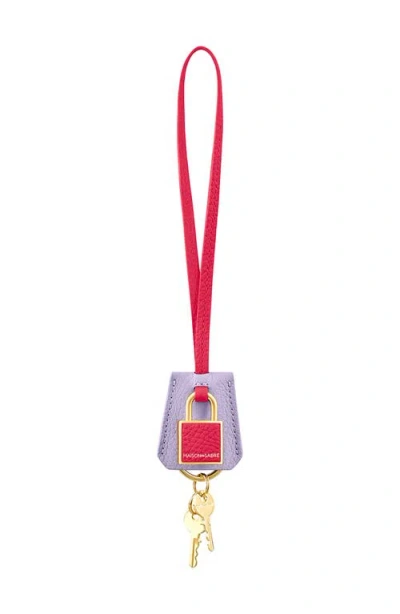 Maison De Sabre Maison De Sabré The Sabrémoji Padlock Charm In Pink