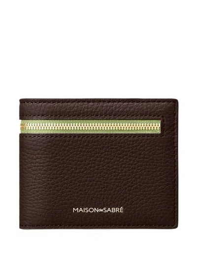 Maison De Sabre The Slim Bifold Leather Wallet In Brown