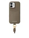 Maison De Sabre The Sling Card-slot Lanyard Iphone 17 Case In Transparent