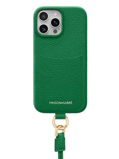 Maison De Sabre The Sling Phone Case In Green