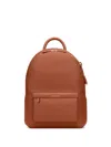 Maison De Sabre Top Handle Leather Backpack In Brown