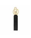 Maison De Sabre Maison De Sabré Upcycled Leather Keychain In Black Caviar